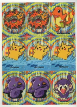 LOT of 18 - 2000 TOPPS POKEMON TV ANIMATION SERIES 2 STICK-ONS - Image 1