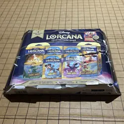 DAMAGED BOX Disney Lorcana Trading Card Game 2 Decks 4 Booster Packs 1 Promo - Image 1