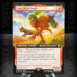Magic MTG Final Fantasy - Gau, Feral Youth - FIC R 0152 EXTENDED ART MINT - Image 1
