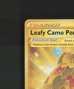 Leafy Camo Poncho 214/195 Silver Tempest Gold Secret Rare Holo Pokemon Card NM - Image 3