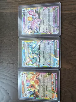 Pokemon Prismatic Evolutions ex Lot of 9 Complete Evolutions with Stamped Eevee - Image 2