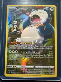 2022 POKEMON SWORD & SHIELD LOST ORIGIN TG10 FULL ART/SNORLAX - Image 1