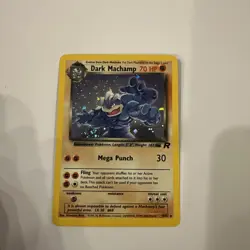 Dark Machamp 10/82 Holo - Team Rocket WOTC 2000 -Vintage Pokemon Card NM SWIRL! - Image 1