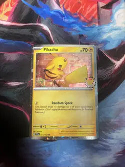 Pikachu 051 /162 Stamped 2026 Pokemon Day 30 Promo TCG W/ SWIRL - Image 1