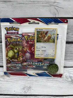 Pokemon Sword & Shield Battle Styles 3 Booster Pack w/ Coin - Image 2
