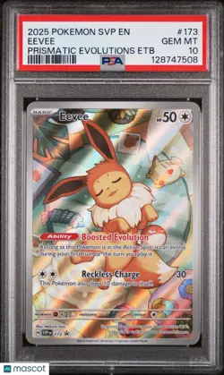 2025 Pokemon Scarlet & Violet Prismatic Evolutions Promo Eevee 173 PSA 10 - Image 1