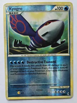 Kyogre Call of Legends 12/95 Reverse Holo Rare Damaged Pokemon TCG - Image 1
