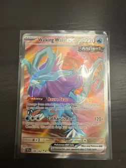 Pokemon TCG Walking Wake EX 189/162 Temporal Forces Full Art Holo Rare - Image 1