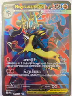 mega lucario ex-#160-ultra Rare - 2025 Pokemon MEGA EN- PSA MINT 9#160 - Image 2
