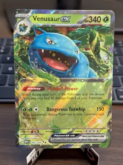 Pokemon TCG Venusaur EX 003/165 MEW Scarlet and Violet 151 - Image 1