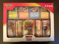 Pokemon TCG Scarlet and Violet 151 Mini Tins 5 Pack Factory Sealed - Image 1