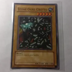 Yu-Gi-Oh! Stone Ogre Grotto Magic Ruler MRL-058 Common 1st Edition LP - Image 1