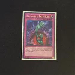 Bottomless Trap Hole LCJW-EN078 1st Edition Secret Rare - Image 1
