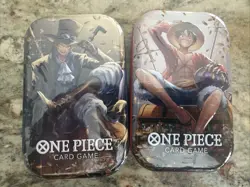 One Piece Tin Pack Set Vol 2 Factory Sealed 2 TIN LOT IN HAND Ready To Ship New - Image 1