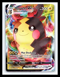 💥 Pokemon Morpeko VMAX TCG Shining Fates Holo Ultra Rare Card # 038/072 - Image 1