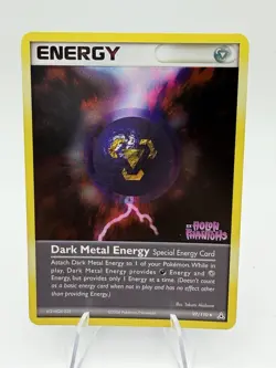 POKEMON Holon Phantoms Stamped Holo Special 97 Dark Metal Energy Card - Image 1