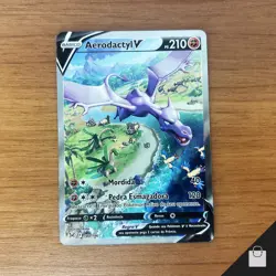 Aerodactyl V 180/196 Lost Origin Pokemon Alternate Brazilian Pack Fresh Card NM+ - Image 1