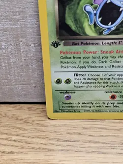 Dark Golbat 1st Edition 24/82 Team Rocket Non-Holo Rare Pokemon Card TCG - Image 5