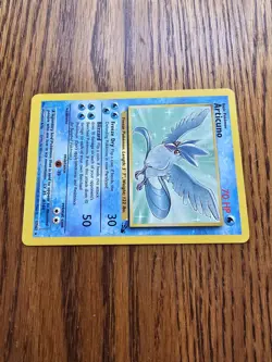 Pokemon TCG Articuno 17/62 Fossil Unlimited Non-Holo Rare Card WOTC Vintage - Image 2