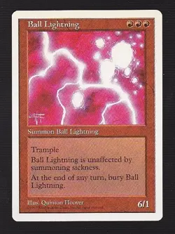 MTG 5th Edition Ball Lightning - Image 1