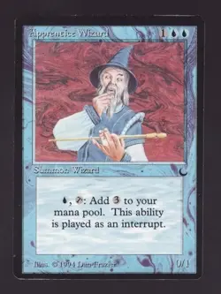 MTG The Dark Apprentice Wizard - Image 1