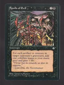 MTG Ice Age Spoils of Evil - Image 1