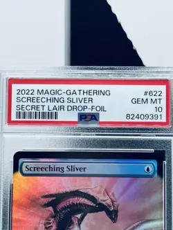 MTG Screeching Sliver - Borderless FOIL - (622) Secret Lair PSA 10 - Image 2