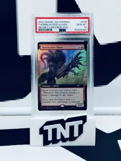 2022 Secret Lair Extended Art Foil Thorncaster Sliver MTG PSA 10 - Image 1