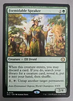 MTG Magic The Gathering Formidable Speaker - Lorwyn Eclipsed Mint Ships Next Day - Image 1