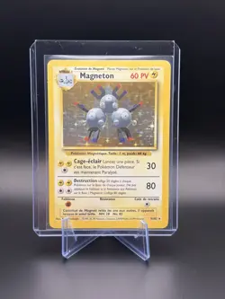 Magneton Base Set 9/102 French Holo Rare Pokemon Card LP - Image 1