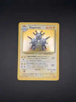 Magneton Base Set 9/102 French Holo Rare Pokemon Card LP - Image 2