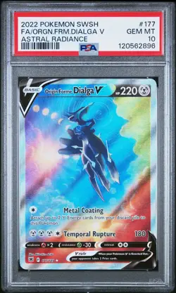 Pokemon TCG Origin Forme Dialga V 177/189 Astral Radiance Alternate Art PSA 10 - Image 1