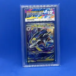 Pokemon Phantasmal Flames Mega Sharpedo Ex Ace 10 Grading Gem Mint 127/094 - Image 1