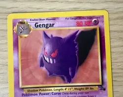 Gengar 20/62 Original Non Holo Rare Fossil Set Pokemon TCG WOTC - LP - Image 2
