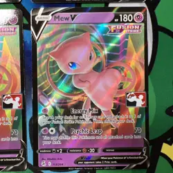 Prize Pack Series Two Pokemon Play! Mew V 113/264 Stamp Promo (1 of 4 Available) - Image 4