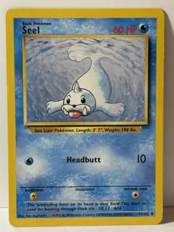 Seel 041/102 Base Set NM Pokemon Fast Shipping - Image 1