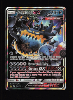 Guzzlord GX 63a/111 - Crimson Invasion Alt Art Ultra Rare Pokemon TCG - HP/DMG - Image 1