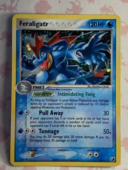 Pokemon Feraligatr 4/115 Holo Rare EX Unseen Forces - Image 1