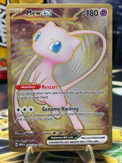 Mew ex 205/165 MEW EN-151 Metal Ultra Premium Collection Promo Pokemon Card - Image 1