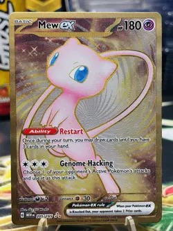 Mew ex 205/165 MEW EN-151 Metal Ultra Premium Collection Promo Pokemon Card - Image 1
