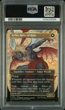 2025 MTG FF ARTIST BORDERLESS FOIL KEFKA, COURT MAGE/KEFKA, RULER OF RUIN PSA 10 - Image 2