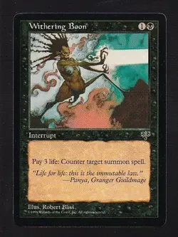 MTG Mirage Withering Boon - Image 1