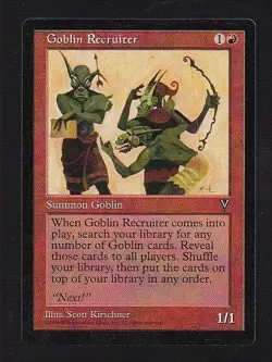 MTG Visions Goblin Recruiter - Image 1