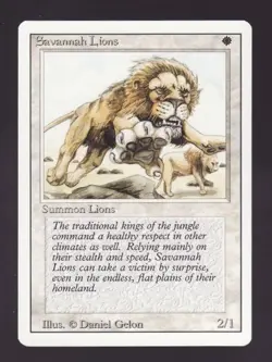 MTG Revised Savannah Lions - Image 1