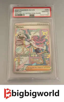 2023 Pokemon Scarlet & Violet Miriam Special Illustration Rare 251/198 PSA 10 - Image 1