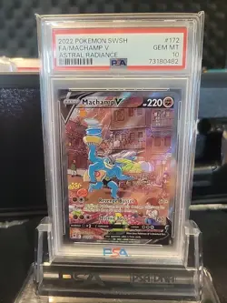 PSA 10 GEM MINT Machamp V Alternate Alt Art 172/189 Pokemon SWSH Astral Radiance - Image 1
