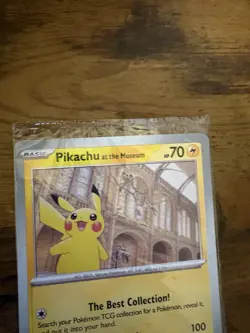 Pokemon Pikachu At The Museum x Natural History London Jumbo Card - Sealed - Image 2