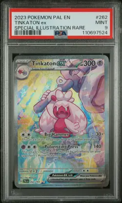 Pokemon TCG Tinkaton EX 262/193 Sv02: Paldea Evolved SIR PSA 9 - Image 1