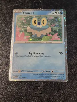 Pokemon Obsidian Flames 056/197 Froakie Cosmos Holo Promo NM - Image 1