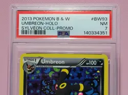2013 POKEMON B&W PROMO SYLVEON COLL #BW93 UMBREON-HOLO PSA 7 - Image 3